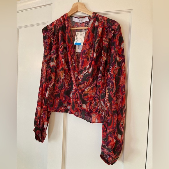 IRO stunning paisley “DENA” blouse NWT - Picture 2 of 10
